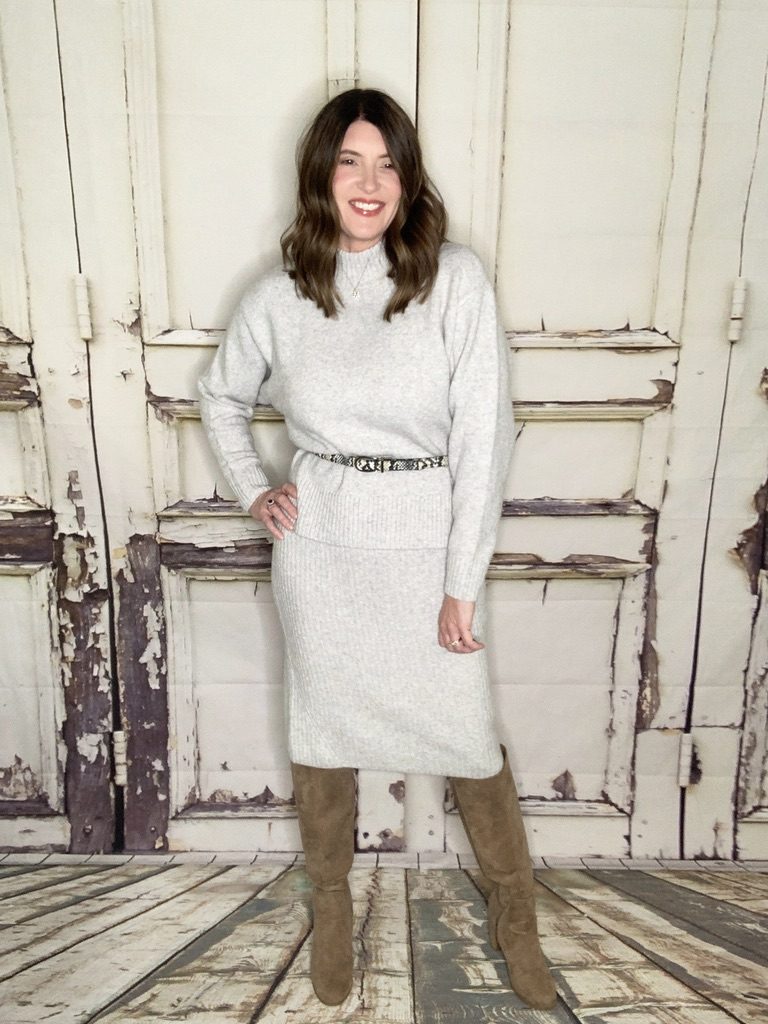 Daily Ritual Sweater and Pencil Skirt Set by The Scarlet Lily 
