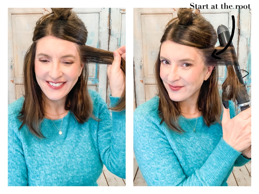 How to achieve soft waves with a curling iron from The Scarlet Lily blog. 