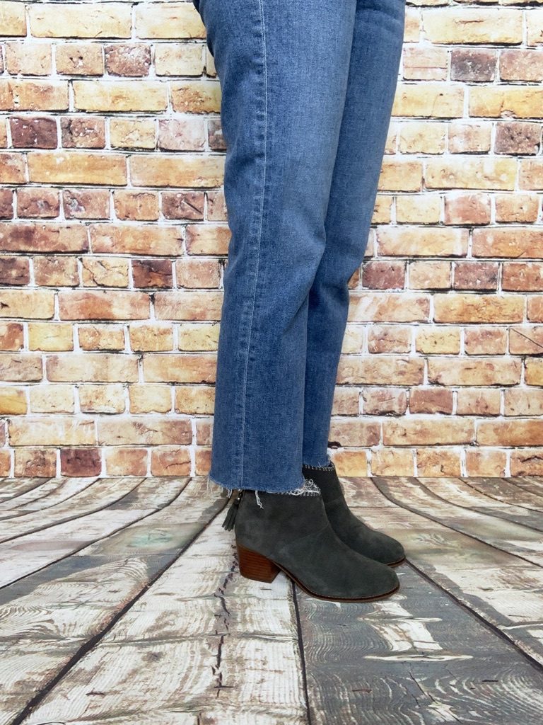 Straight leg jeans and ankle boots
