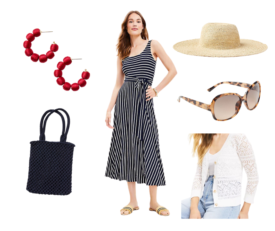 Patriotic Striped Pocket Dress - Summer Comfort